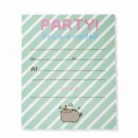 Pusheen Party Invites (Pack of 8) Extra Image 1 Preview